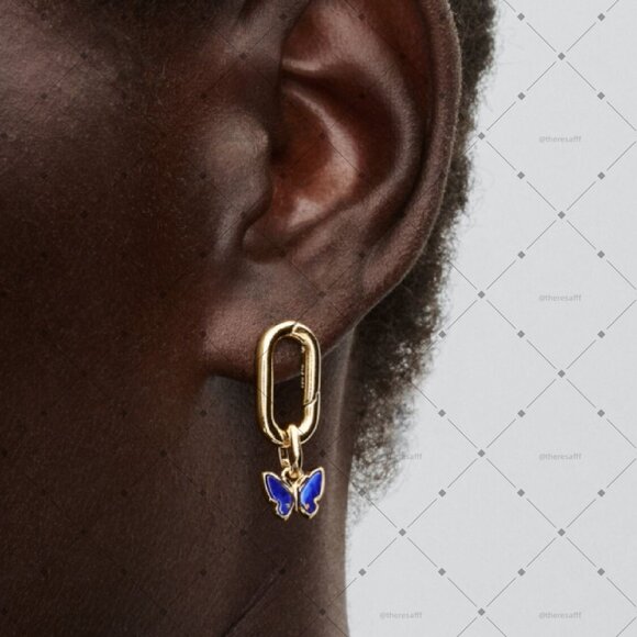 Pandora Blue Butterfly Mini Dangle Charm - Picture 4 of 5